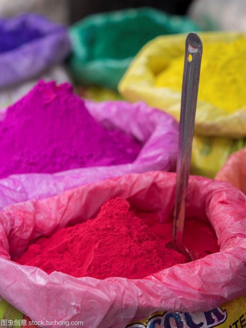 胡里节粉末涂料销售色彩的节日乌特迪尔拉贾斯坦邦印度
