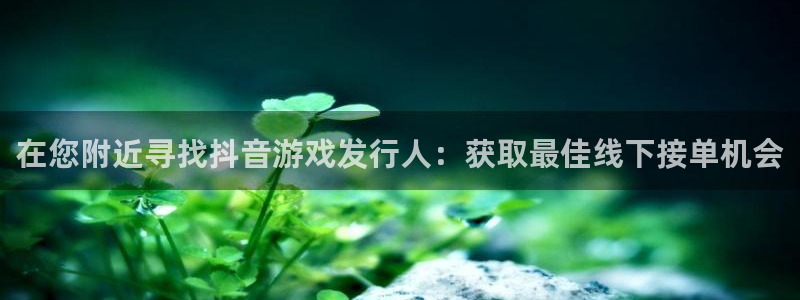 新城平台登录入口网站：在您附近寻找抖音游戏发行人：获取最佳线下接单机会