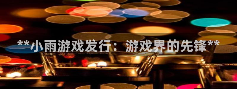 新城平台注册：**小雨游戏发行：游戏界的先锋**