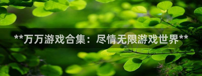 新城平台平台最新活动有哪些：**万万游戏合集：尽情无限游戏世界**