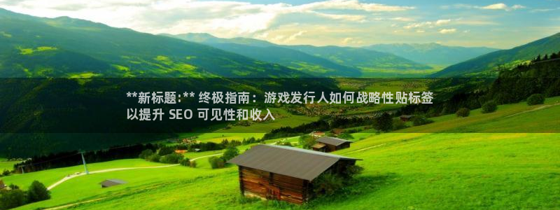 新城平台是干嘛的公司：**新标题:** 终极指南：游戏发行人如何战略性贴标签
以提升 SEO 可见性和收入